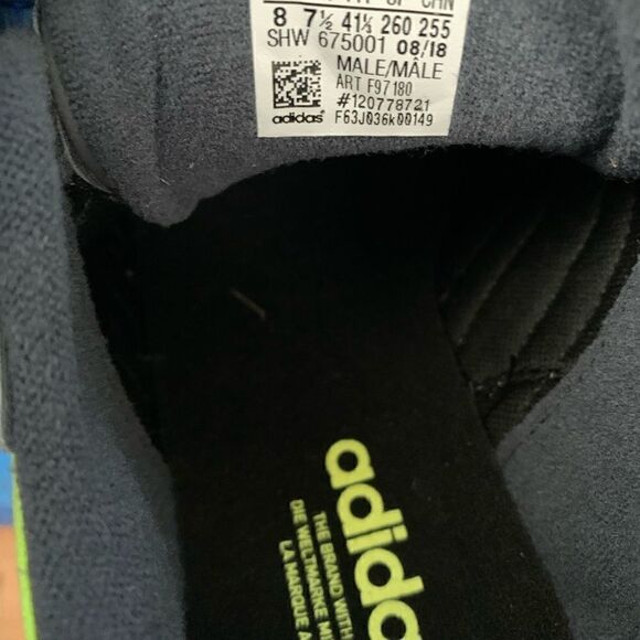 Adidas Yung-96 Carbon/Grey Four-Slime Yellow Men's Size 8 F97180 New - Picture 4 of 8